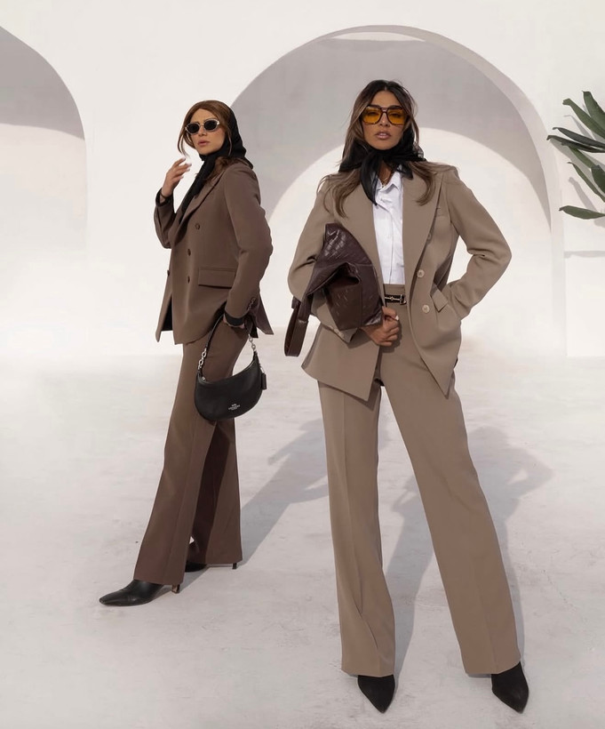 کت شلوار کرپ باربی