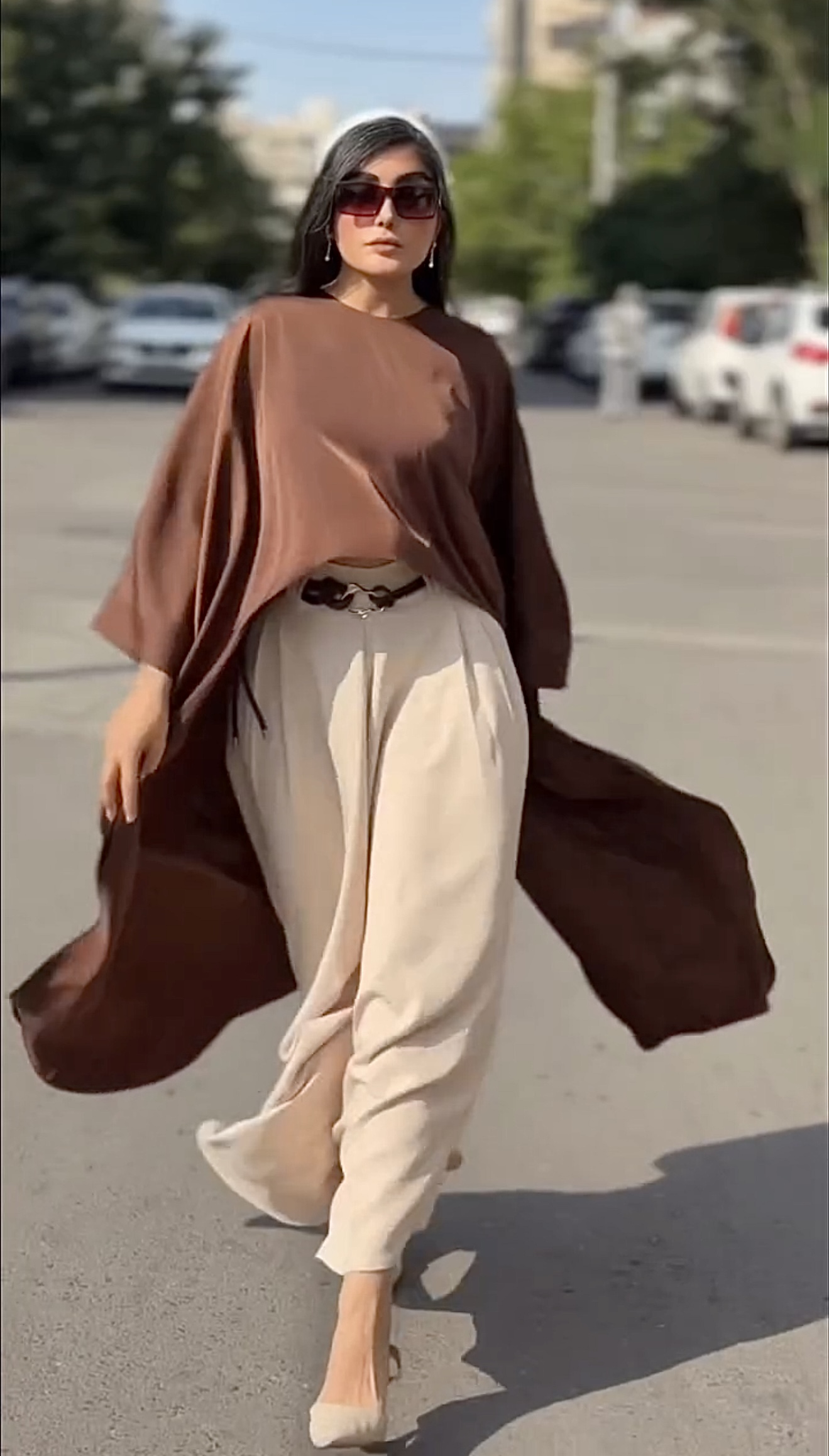پانچو و شلوار مزونی