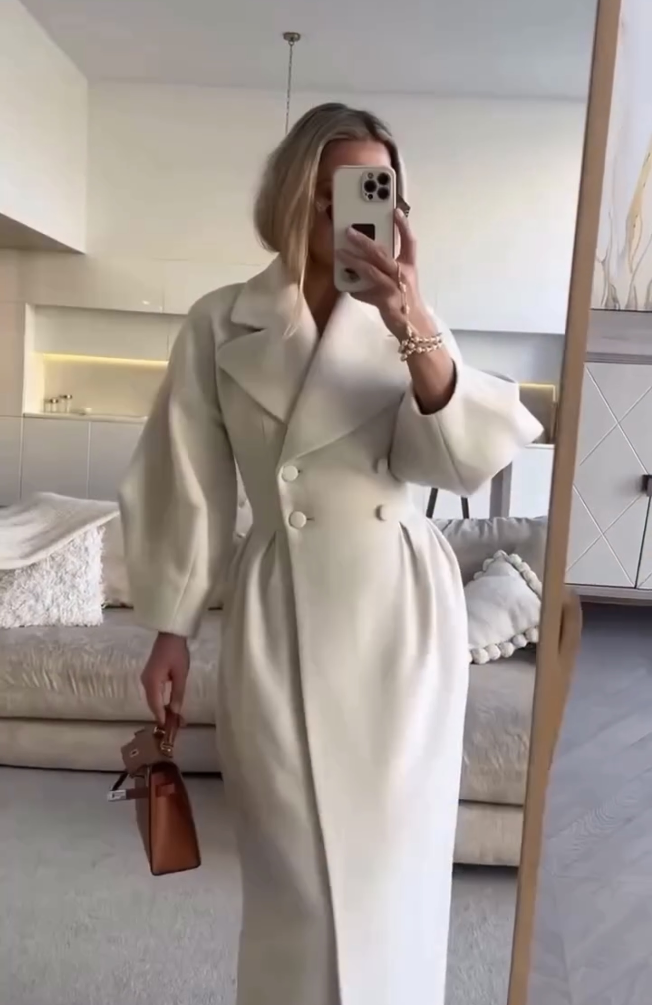 پالتو بلند فوتر مزونی زنانه